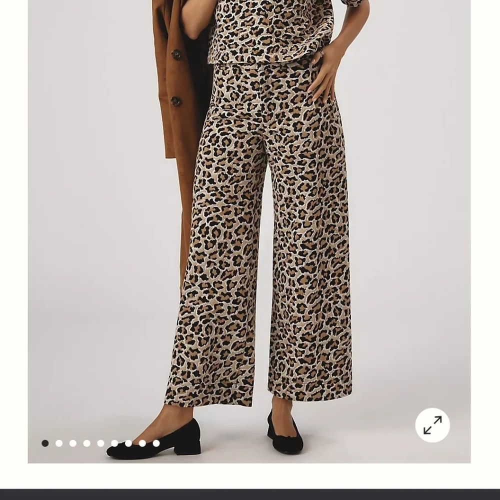 Maeve Black and Gold Patterned Boot Cut Pants - Picture 4 of 11
